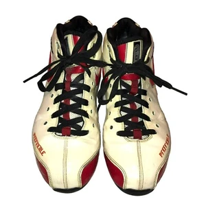 NIKE SCHUHE SHOX ELITE FLIGHT GRÖSSE 7,5 ROT WEISS 352335-991 BASKETBALL HERREN - Bild 1 von 9