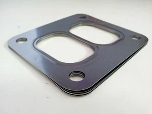 T4 STAINLESS STEEL MUTILAYER TURBO INLET GASKET T04 DUAL ENTRY for SUPRA 2J XR6 - Bild 1 von 2
