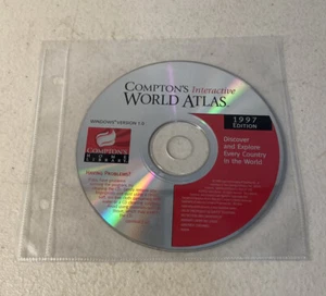 Compton's Interactive World Atlas 1997 Edition PC CD-ROM Windows Version 1.0 - Picture 1 of 2