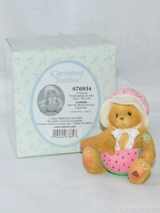 Cherished Teddies 676934 Londa: A Sweet Friendship is The Slice of Life Figurine - Picture 1 of 11