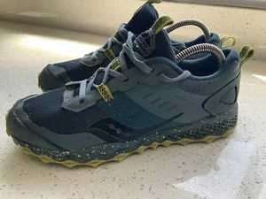 Saucony S-Peregrine 10 Sheild Trail Running Trainers Blue size UK 5.5 / EU 38.5 - Picture 1 of 12