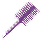 Fishbone Art Highlighting Comb Three-sided Pointed Tooth Hair Dye Brush Y#