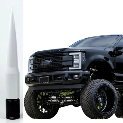 Antena True Spike blanca para camionetas Ford F150 F250 F350 se adapta a todos los años Foto 1 de 3
