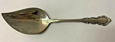 Colher servidor geléia prata esterlina 0,925 Reed & Barton "Georgian Rose" - Imagem 1 de 4