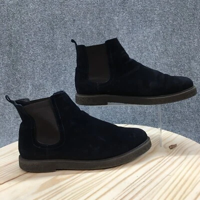 Botas Chelsea Zara Para Hombre 44 Azul Sin Cordones Punta Redonda Informales Cómodas Gamuza 02579 Foto 1 de 4