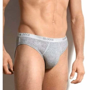 2 Slip de Hombre Con Elástico Exterior Algodón Elástico Básico Mini De Sloggi - Imagen 1 de 4