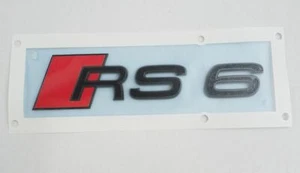 Orig Audi RS6 Schriftzug Heck Emblem Logo Heckklappe Black Edition 4K0853740 T94 - Bild 1 von 1