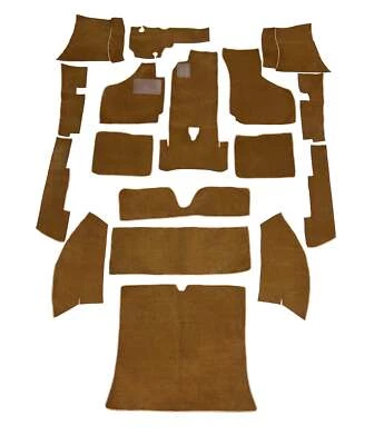 Kit completo de alfombras Volkswagen Karmann Ghia 1960-1973 sedán negro gris tostado Foto 1 de 4