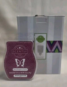 Scentsy Mini Wachswärmer geätzter Kern weiß Plug-in Nite Lite & 3,2 oz Scentsy Bar - Bild 1 von 5