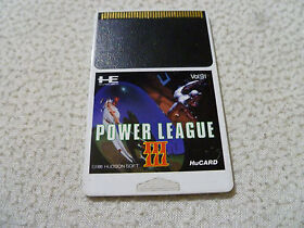 JAPANESE IMPORT PC ENGINE HU CARD GAME ONLY POWER LEAGUE III HE SYSTEMS VOL 31 