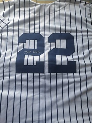 Jack Clark New York Yankees Signed Jersey Autograph XL Cardinals Giants - Image 1 of 3