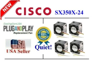 4x Quiet Version Replacement Fans for Cisco SX350X-24 Low Noise Best HomeNetwork - Picture 1 of 6