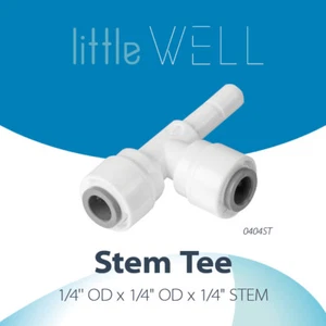 LittleWell Vorbau T-Stück Quick Fitting, 1/4" Quick Connect x 2, 1/4" Vorbau, 2er Pack - Bild 1 von 2