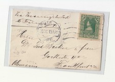 1913 MEXICO letter from PUEBLA to GERMANY-centavos 2-g873