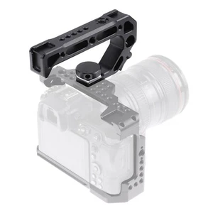 Universal Camera Cage Top Handle Grip with Arri Locating Cold Shoe Mount 1/4"3/8 - Picture 1 of 11