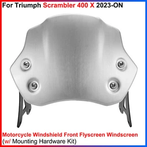 For Triumph Scrambler 400 X 2023-ON, 1 Set Windshield Front Flyscreen Windscreen - Foto 1 di 19