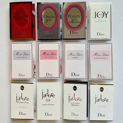 DIOR Perfume For Women Collection Sample Spray Vial 12pc Set - Image 1 of 4