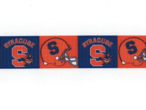 SYRACUSE UNIVERSITY ORANGE COLLEGE FOOTBALL 7/8" Grosgrain Ribbon Various Yard - Picture 1 of 1