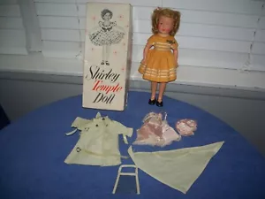 Vintage 1957 Ideal Shirley Temple Puppe 12" ST-12 Nr. 9500 mit Pin Outfits & Box - Bild 1 von 13
