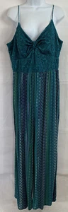 No Boundaries Plus Gr. 3XL Jumpsuit türkis Mieder bunt Muster Beine Träger - Bild 1 von 12
