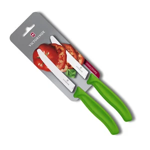 Victorinox 2 Cuchillos Tiene Tomates Y De Mesa Suizo Clásico -Vert-6.7836.L114B - Imagen 1 de 3