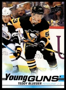 2019-20 UPPER DECK YOUNG GUNS Teddy Blueger Pittsburgh Penguins #231 R42 - Picture 1 of 2