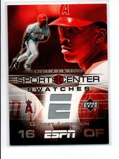 2005 Upper Deck ESPN Sports Center Swatches #GA Garret Anderson