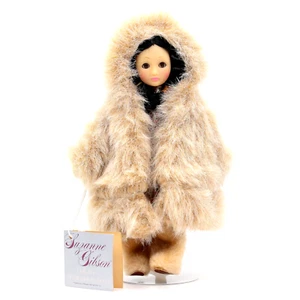 Vintage Susan Gibson Alaskan Eskimo Puppe 9,5" mit Etikett 1984 - Bild 1 von 15