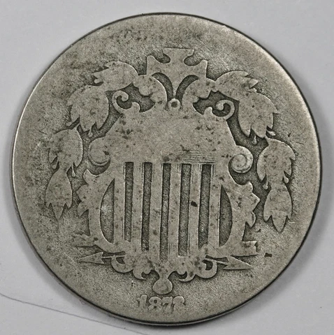 1872 Shield Nickel.  Circulated.  184971 Cover