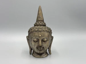 Antique buddha head bronze statue sculpture 7'' - Picture 1 of 13