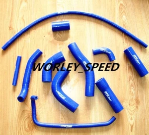 Blue Silicone Radiator Hose For Aftermarket Yamaha YZF R6 R 6 2006 2007 - Picture 1 of 6