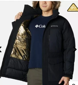 Columbia Mens Marquam Peak Fusion Hooded Parka OMNI HEAT GOLD WATERPROOF SZ XL - Picture 1 of 14