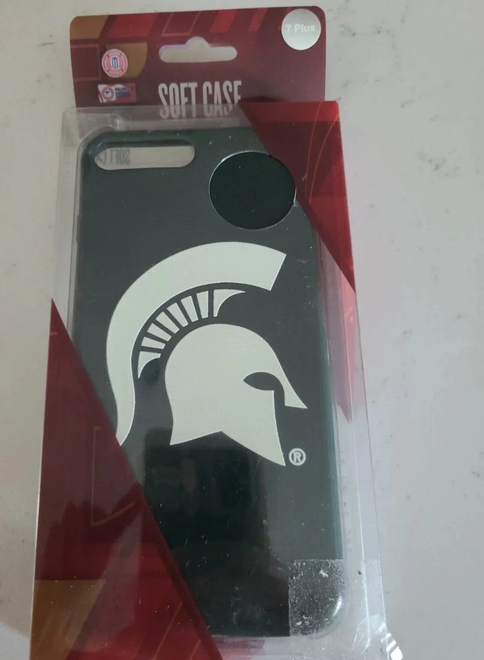 Funda blanda NCAA Michigan St. Spartans para iPhone 7 plus Foto 1 de 3