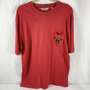 VTG Brooks Brothers 1818 Embroidered Pocket T Shirt Oversized Men's Large As Is - Picture 1 of 8