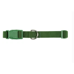 Cuello de nailon ancho de 1" Zack & Zoey, verde, nuevo con etiquetas - Imagen 1 de 1