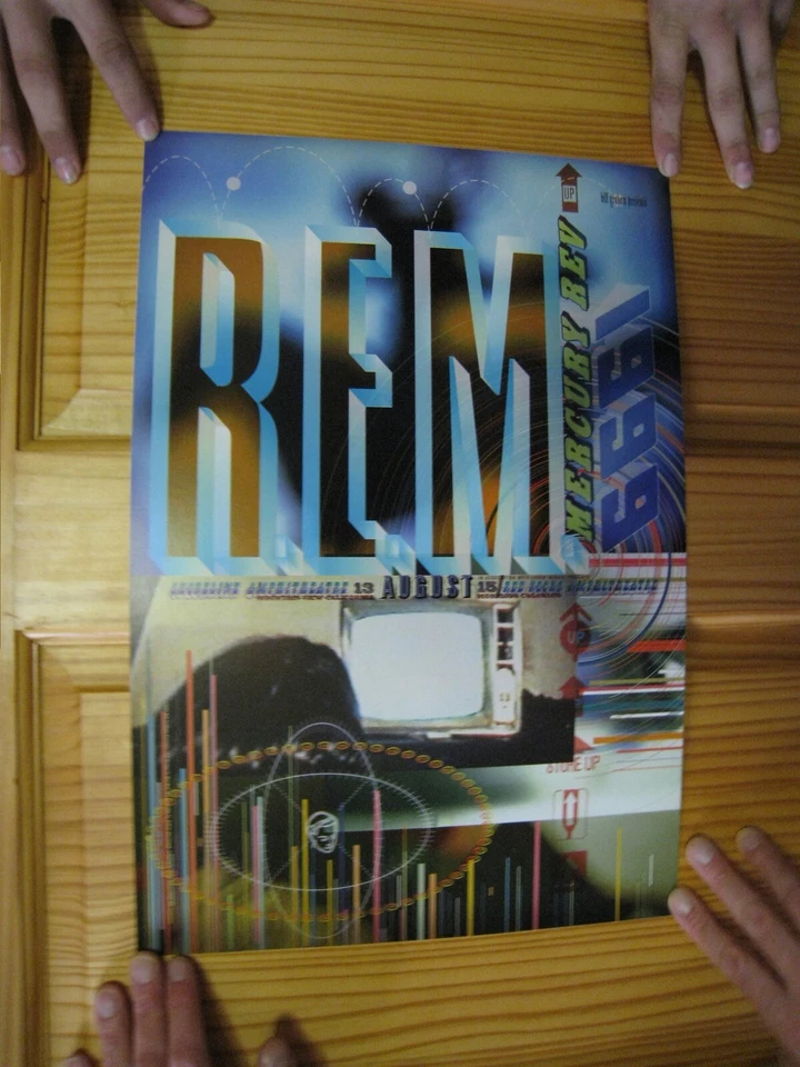 R.E.M. Poster REM R e m Fillmore Mercury Rev Blurry TV August 13-15 1999 - Image 1 of 1