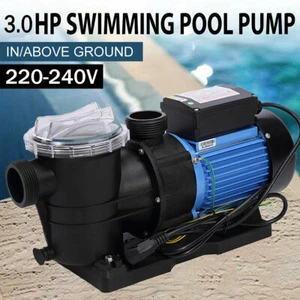 3 HP High Flo Single Speed Swimming Pool Pump Motor For Hayward Max Lift 63 ft - Picture 1 of 11