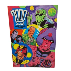 2000AD Hard back Annual 1991 Unclipped Judge Dredd, UK Comic - Imagen 1 de 4