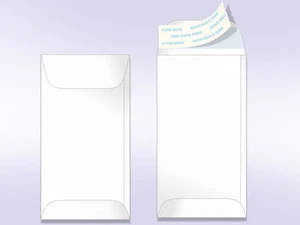 7 Münzschale & Siegelumschlag, weiß, 100 pro Packung - Bild 1 von 2