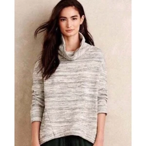 Suéter Anthropologie Saturday Sunday Talla Pequeña Gris Capucha Cuello Gran Tamaño $88 - Imagen 1 de 5