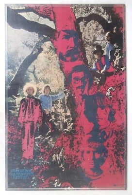 PSYCHEDELIC Poster WOODSTOCK Era Original 1969 Rock CREEDENCE CLEARWATER REVIVAL - Imagem 1 de 4