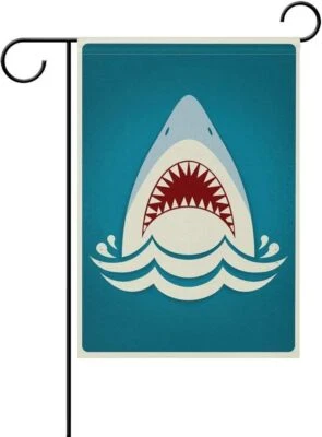 Hopes's Shark Jaws Garden Flag Two Sided Yard Decoration Polyeste - Image 1 of 3