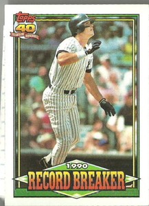 KEVIN MAAS NEW YORK YANKEES RECORD BREAKER #4 - TOPPS NM-MT 1991