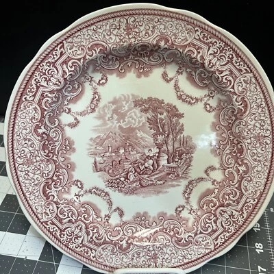 Spode Continental Views Dinner Plate 10.5 in Archive Collection Victorian Series - Image 1 of 2