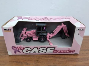1/50 Ertl Toy  “Digging For A Cure” CASE 580 Pink Backhoe - Picture 1 of 3