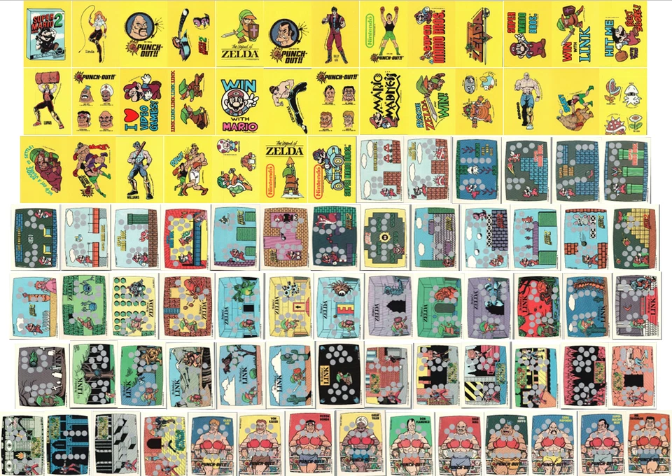 Карты Nintendo Game Pack серия 1 - на выбор - 1989 Topps - Super Mario / Zelda  - Изображение 1 из 1