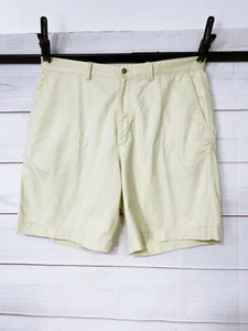 Tommy Bahama Mens Shorts Size 36 Beige Yellow High Rise Flat Front Pockets - Picture 1 of 7