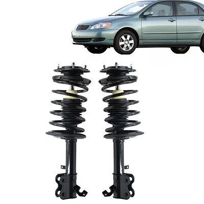 2PCS Front Complete Shock Struts w/ Coil Springs For 1993-2002 Toyota Corolla Foto 1 de 4