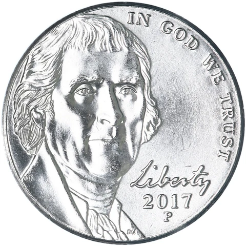 2017 P Jefferson Nickel Choice BU US Coin Cover