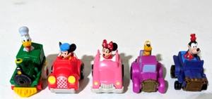 Vintage 1989 McDonalds Mickey's Birthdayland Series Set of 5 Toys Pull & Go - Picture 1 of 6